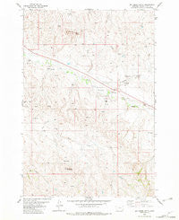 Dry Creek Butte Montana Historical topographic map, 1:24000 scale, 7.5 X 7.5 Minute, Year 1982