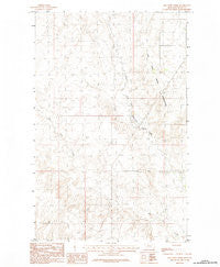Dry Fork Creek Montana Historical topographic map, 1:24000 scale, 7.5 X 7.5 Minute, Year 1984