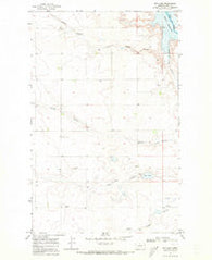 Dry Lake Montana Historical topographic map, 1:24000 scale, 7.5 X 7.5 Minute, Year 1969