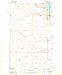 Dry Lake Montana Historical topographic map, 1:24000 scale, 7.5 X 7.5 Minute, Year 1969