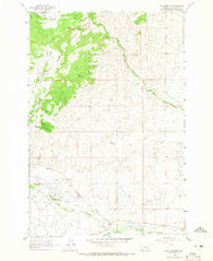Dry Mountain Montana Historical topographic map, 1:24000 scale, 7.5 X 7.5 Minute, Year 1963