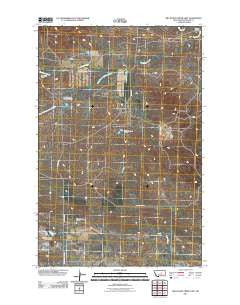 Dry Blood Creek East Montana Historical topographic map, 1:24000 scale, 7.5 X 7.5 Minute, Year 2011