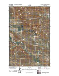 Dry Blood Creek West Montana Historical topographic map, 1:24000 scale, 7.5 X 7.5 Minute, Year 2011