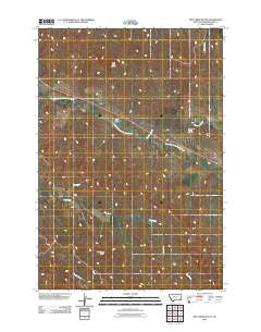 Dry Creek Butte Montana Historical topographic map, 1:24000 scale, 7.5 X 7.5 Minute, Year 2011