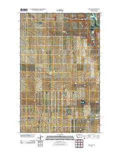 Dry Lake Montana Historical topographic map, 1:24000 scale, 7.5 X 7.5 Minute, Year 2011