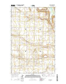 Dry Lake Montana Current topographic map, 1:24000 scale, 7.5 X 7.5 Minute, Year 2014