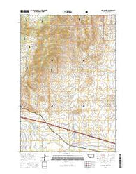 Dry Mountain Montana Current topographic map, 1:24000 scale, 7.5 X 7.5 Minute, Year 2014