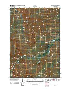Dry Soap Creek Montana Historical topographic map, 1:24000 scale, 7.5 X 7.5 Minute, Year 2011