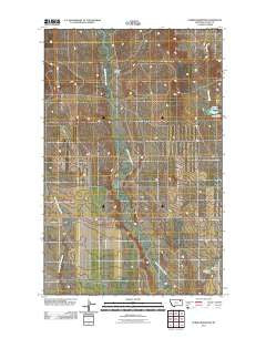 Dubbe Reservoir Montana Historical topographic map, 1:24000 scale, 7.5 X 7.5 Minute, Year 2011