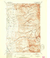 Duck Creek Pass Montana Historical topographic map, 1:62500 scale, 15 X 15 Minute, Year 1950