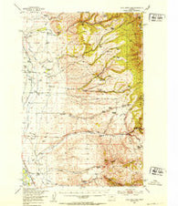 Duck Creek Pass Montana Historical topographic map, 1:62500 scale, 15 X 15 Minute, Year 1950