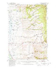 Duck Creek Pass Montana Historical topographic map, 1:62500 scale, 15 X 15 Minute, Year 1950
