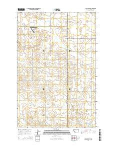 Duck Creek Montana Current topographic map, 1:24000 scale, 7.5 X 7.5 Minute, Year 2014