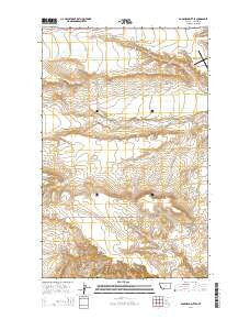 Duckhead Buttes Montana Current topographic map, 1:24000 scale, 7.5 X 7.5 Minute, Year 2014