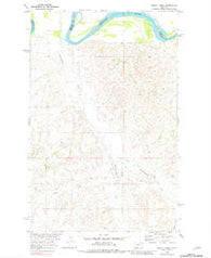 Dugout Creek Montana Historical topographic map, 1:24000 scale, 7.5 X 7.5 Minute, Year 1969