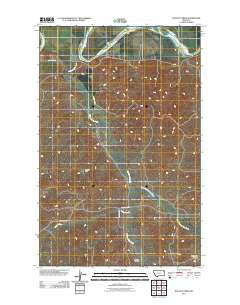 Dugout Creek Montana Historical topographic map, 1:24000 scale, 7.5 X 7.5 Minute, Year 2011