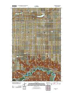 Dunkirk Montana Historical topographic map, 1:24000 scale, 7.5 X 7.5 Minute, Year 2011
