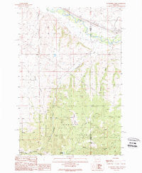 Dunkleberg Creek Montana Historical topographic map, 1:24000 scale, 7.5 X 7.5 Minute, Year 1989