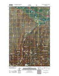 Dunkleberg Creek Montana Historical topographic map, 1:24000 scale, 7.5 X 7.5 Minute, Year 2011