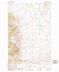Dunn Creek Montana Historical topographic map, 1:24000 scale, 7.5 X 7.5 Minute, Year 1986