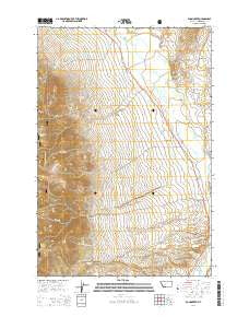 Dunn Creek Montana Current topographic map, 1:24000 scale, 7.5 X 7.5 Minute, Year 2014