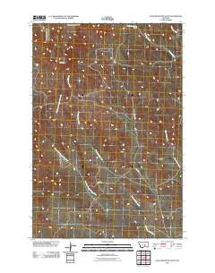 Dunn Mountain South Montana Historical topographic map, 1:24000 scale, 7.5 X 7.5 Minute, Year 2011