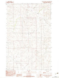 Duplisse Creek South Montana Historical topographic map, 1:24000 scale, 7.5 X 7.5 Minute, Year 1983