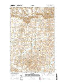 Duplisse Creek North Montana Current topographic map, 1:24000 scale, 7.5 X 7.5 Minute, Year 2014