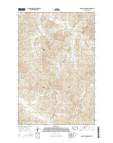 Duplisse Creek South Montana Current topographic map, 1:24000 scale, 7.5 X 7.5 Minute, Year 2014