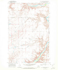 Dutch Henry Coulee Montana Historical topographic map, 1:24000 scale, 7.5 X 7.5 Minute, Year 1969