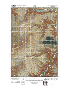 Dutch Henry Coulee Montana Historical topographic map, 1:24000 scale, 7.5 X 7.5 Minute, Year 2011