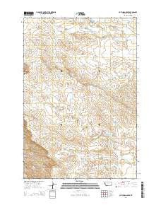 Dutchman Creek Montana Current topographic map, 1:24000 scale, 7.5 X 7.5 Minute, Year 2014