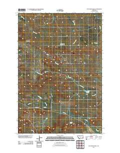Dutchmans Hill Montana Historical topographic map, 1:24000 scale, 7.5 X 7.5 Minute, Year 2011