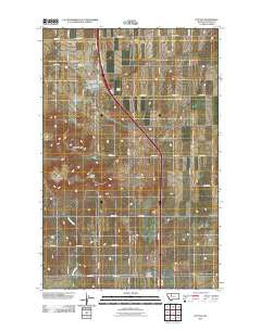 Dutton Montana Historical topographic map, 1:24000 scale, 7.5 X 7.5 Minute, Year 2011