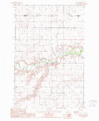 Dutton NE Montana Historical topographic map, 1:24000 scale, 7.5 X 7.5 Minute, Year 1987