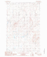 Dutton SE Montana Historical topographic map, 1:24000 scale, 7.5 X 7.5 Minute, Year 1987