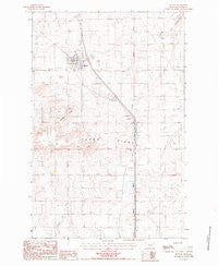 Dutton Montana Historical topographic map, 1:24000 scale, 7.5 X 7.5 Minute, Year 1987