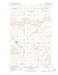 Dutton Montana Historical topographic map, 1:62500 scale, 15 X 15 Minute, Year 1950