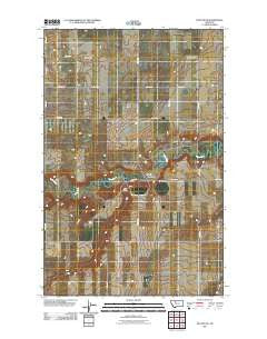 Dutton NE Montana Historical topographic map, 1:24000 scale, 7.5 X 7.5 Minute, Year 2011