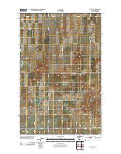 Dutton SE Montana Historical topographic map, 1:24000 scale, 7.5 X 7.5 Minute, Year 2011