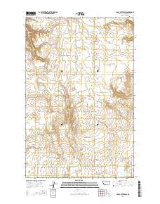 Eagle Buttes SW Montana Current topographic map, 1:24000 scale, 7.5 X 7.5 Minute, Year 2014