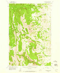 Ear Mountain Montana Historical topographic map, 1:24000 scale, 7.5 X 7.5 Minute, Year 1958