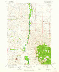 Earls Gulch Montana Historical topographic map, 1:24000 scale, 7.5 X 7.5 Minute, Year 1961