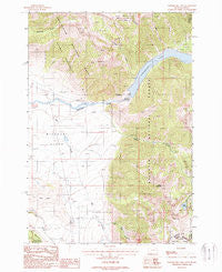 Earthquake Lake Montana Historical topographic map, 1:24000 scale, 7.5 X 7.5 Minute, Year 1988