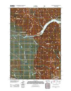 Earthquake Lake Montana Historical topographic map, 1:24000 scale, 7.5 X 7.5 Minute, Year 2011