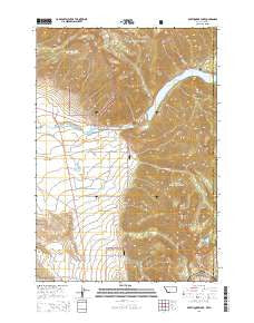 Earthquake Lake Montana Current topographic map, 1:24000 scale, 7.5 X 7.5 Minute, Year 2014