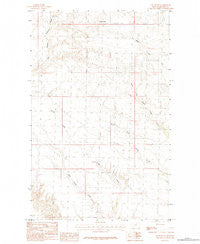 East Butte Montana Historical topographic map, 1:24000 scale, 7.5 X 7.5 Minute, Year 1984