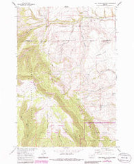East Pryor Mountain Montana Historical topographic map, 1:24000 scale, 7.5 X 7.5 Minute, Year 1964