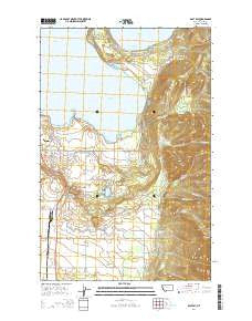East Bay Montana Current topographic map, 1:24000 scale, 7.5 X 7.5 Minute, Year 2014