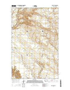 East Butte Montana Current topographic map, 1:24000 scale, 7.5 X 7.5 Minute, Year 2014